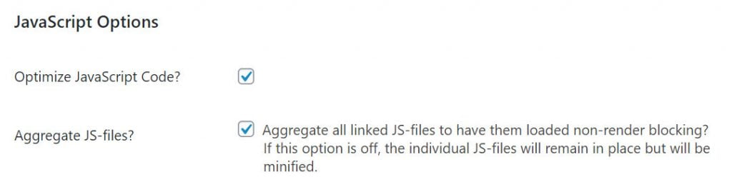 autoptimize aggregate js files and defer