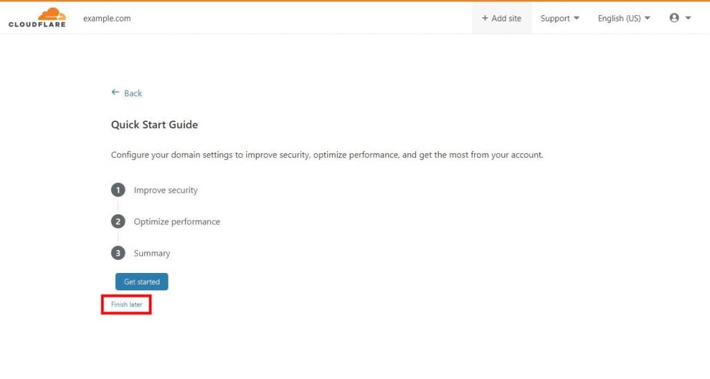 cloudflare quick start guide