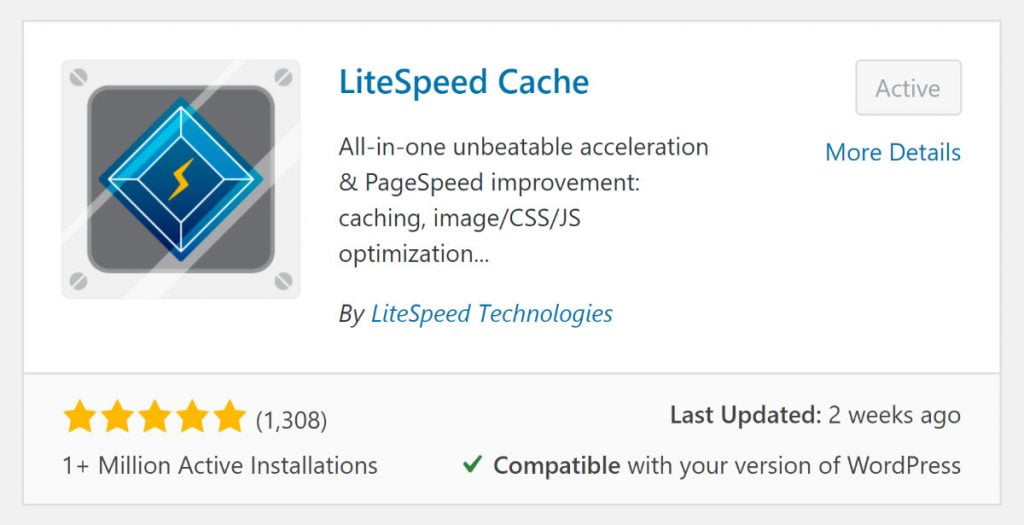 litespeed cache install