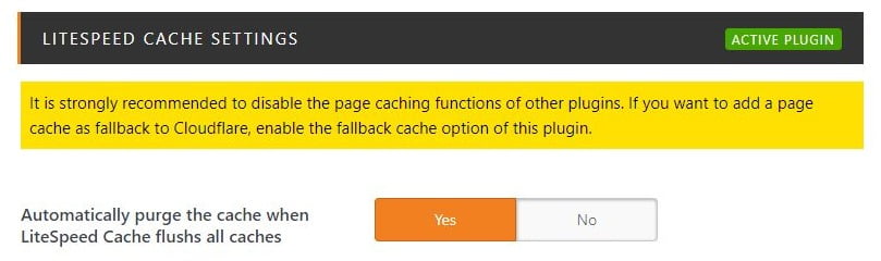 wp cloudflare super page cache litespeed cache settings